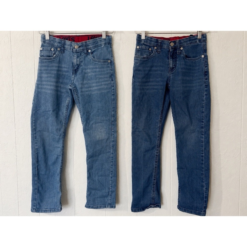 LOT of 2 Boys Levi's Blue Stretch Denim Jeans  511  Slim Size 10